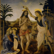 1997-06-03 Leonardo da Vinco Andrea del Verrochio Baptism of Christ Uffizi