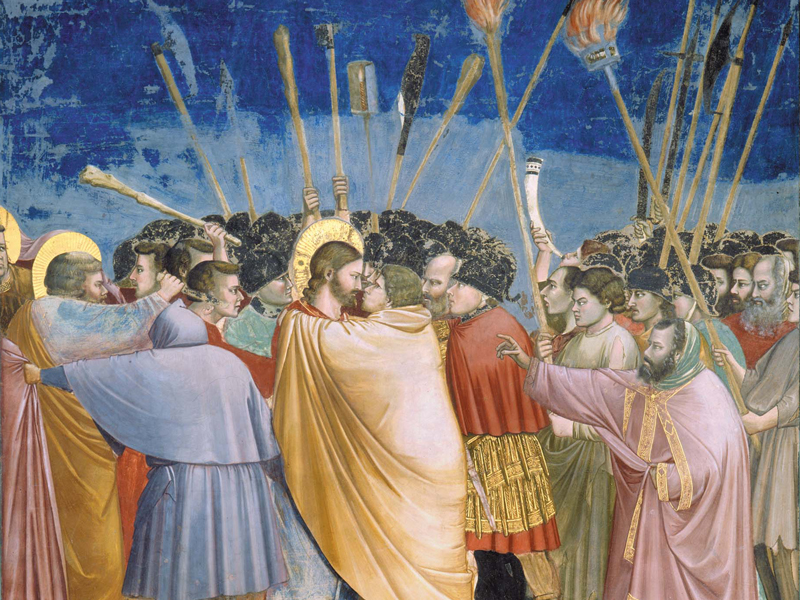 1997-11-12 Giotto fresco Scrovegni Chapel Padua Kiss of Judas