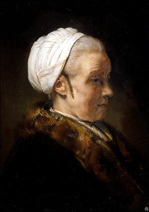 2006-05-03 Rembrandt Portrait of an Elderly Woman in a White Bonnet after restoration