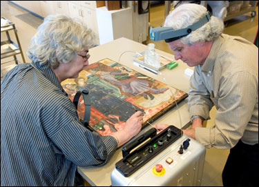 2013-08-09 - Adele Cruz conservator laser Duke University