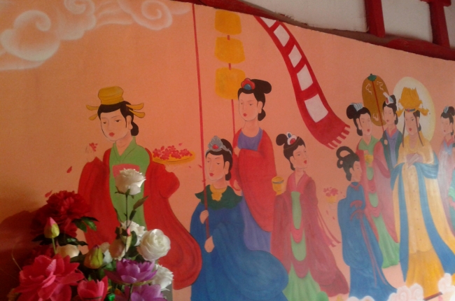 2013-10-23 - Yenji temple mural restoration