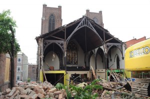 2016-02-15 - Trinity Church Albany demolished