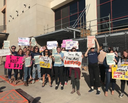 2018-04-12-Save-the-UT-Austin-FIne-Arts-Library-protest