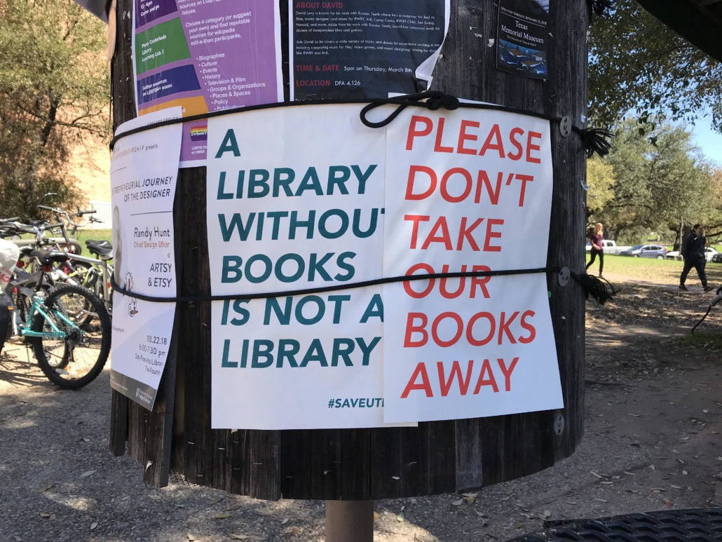 2018-04-12-Save-the-UT-Austin-FIne-Arts-Library-sign